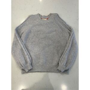 Boden gray crew neck knit pullover sweater size large